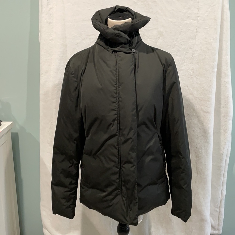 Jil Sander Tech Down Jacket Olive- Euc - image 3